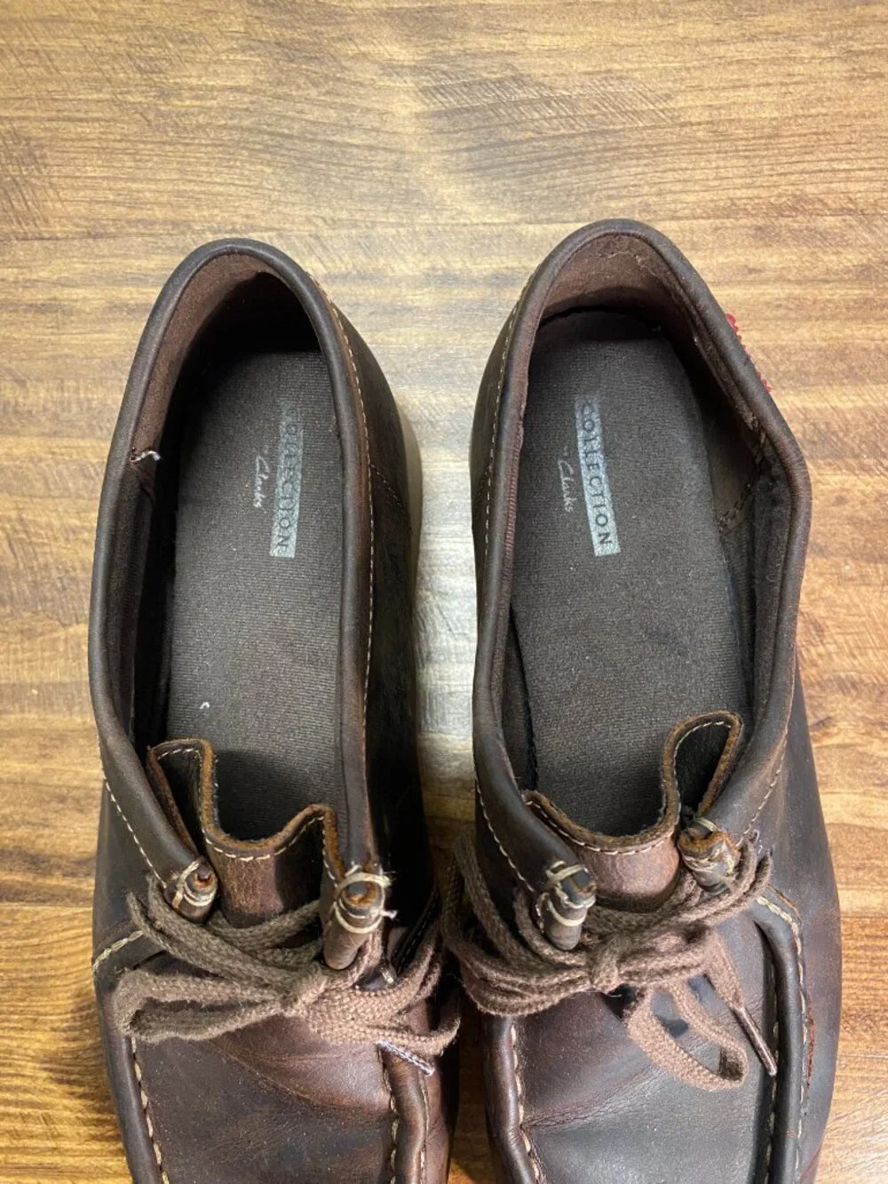 Clarks Brown Leather Wallabee Style Lace Up Shoes - Women's Size 8M
